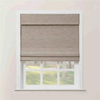 Rae Natural Ramie Flax Woven Wood Shades - Series C