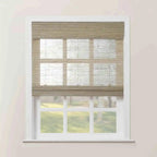 Rae Natural Ramie Flax Woven Wood Shades - Series C
