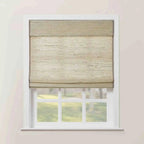 Rae Natural Ramie Flax Woven Wood Shades - Series C