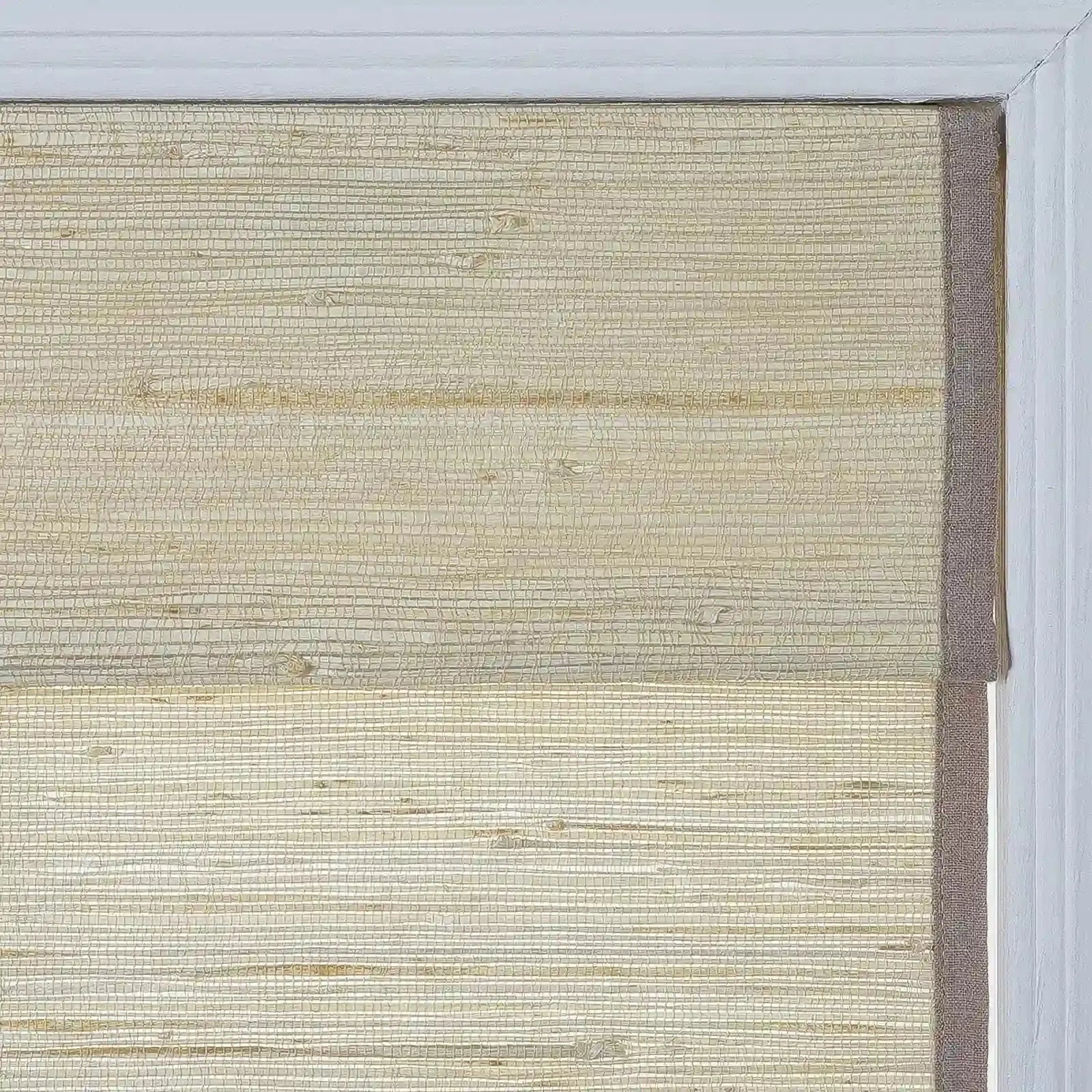 Rae Natural Ramie Flax Woven Wood Shades - Series C