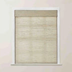 Rae Natural Ramie Flax Woven Wood Shades - Series C