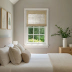 Rae Natural Ramie Flax Woven Wood Shades - Series C