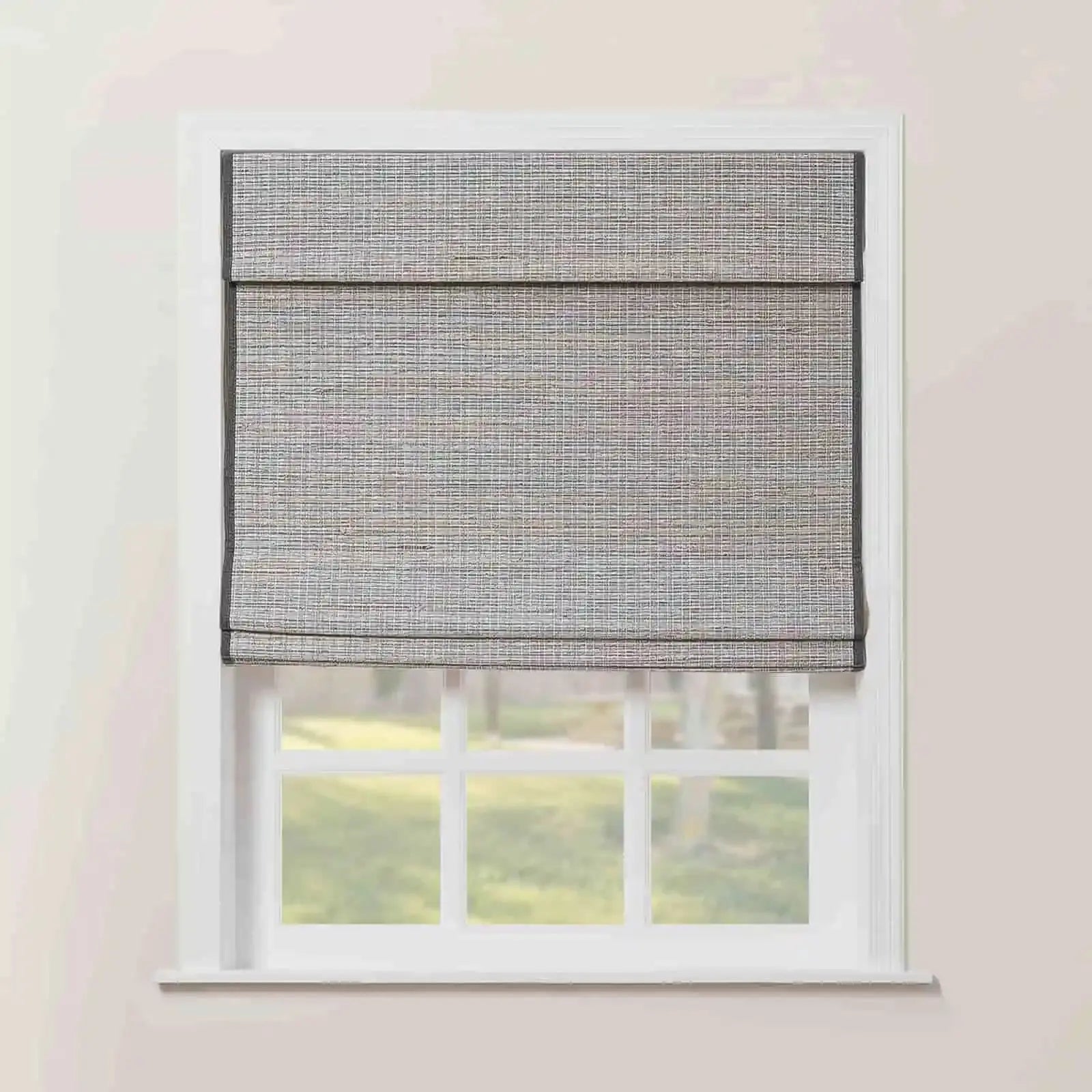 Rae Natural Ramie Flax Woven Wood Shades - Series C