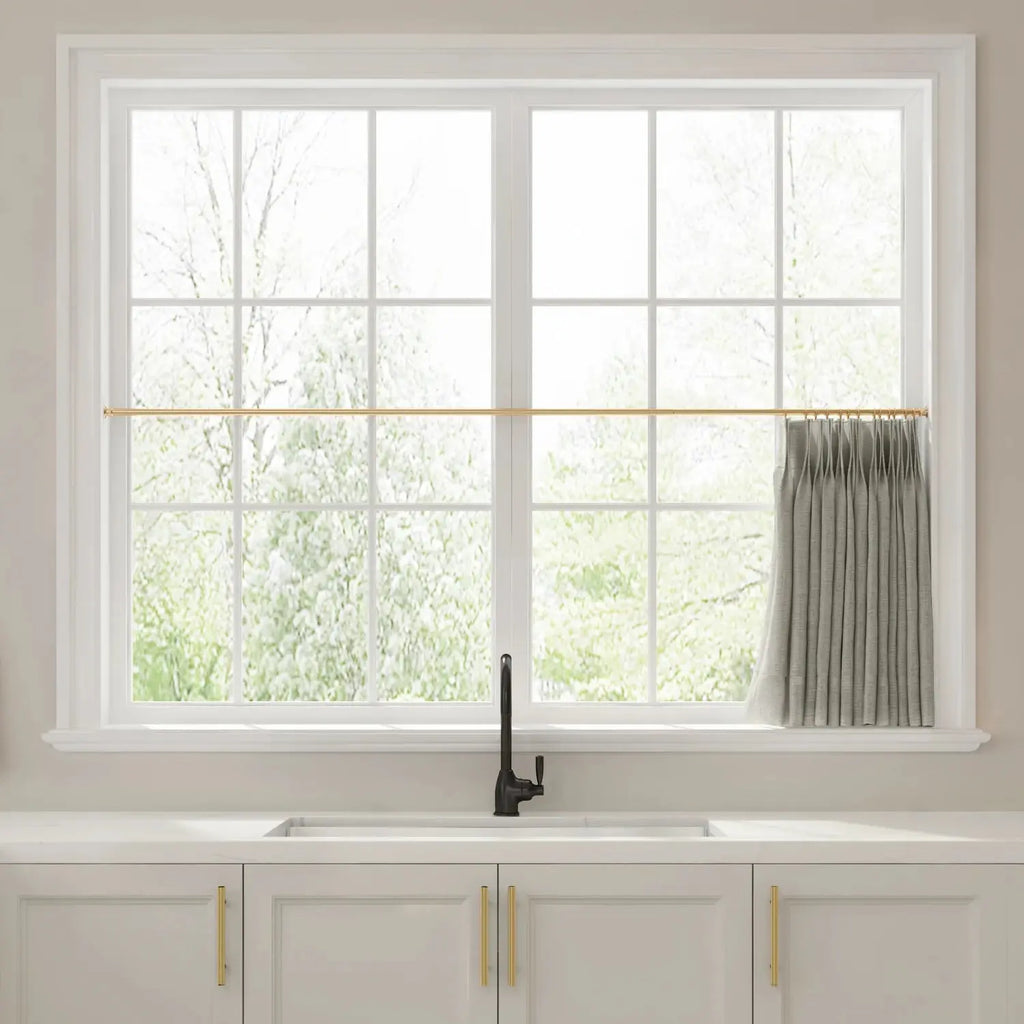 Liz Linen Pleated Cafe Curtains