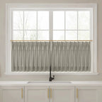 Liz Linen Pleated Cafe Curtains