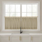 Liz Linen Pleated Cafe Curtains