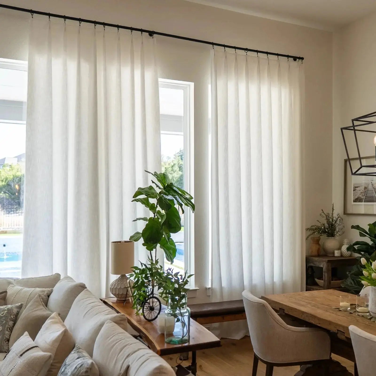 Isabella Heavyweight Cotton Drapery Pleated