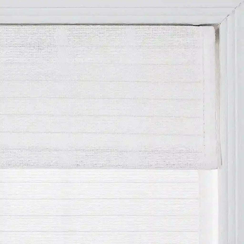 Rae Natural Ramie Flax Woven Wood Shades - Series C