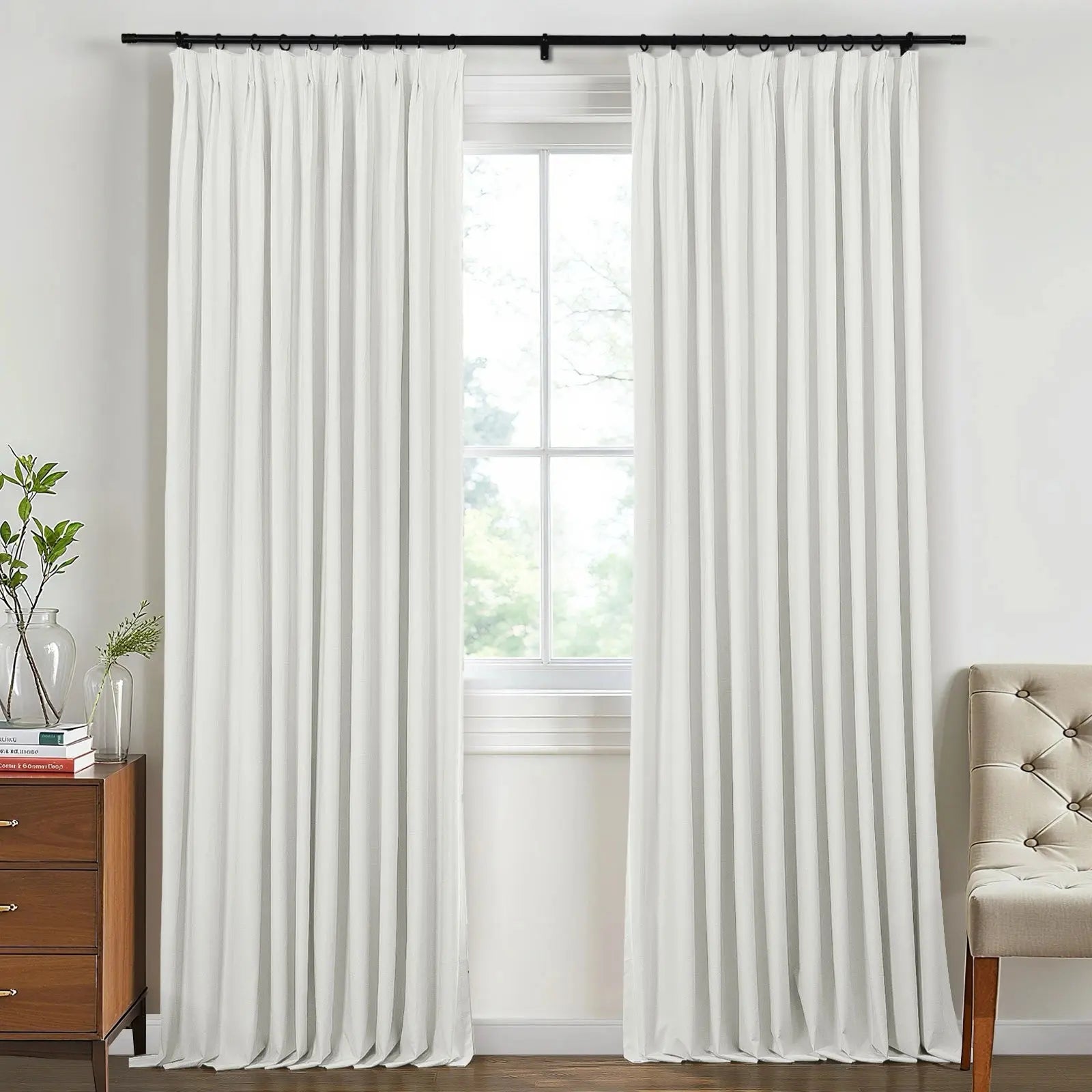 Lila 100% Blackout Drape Pleated