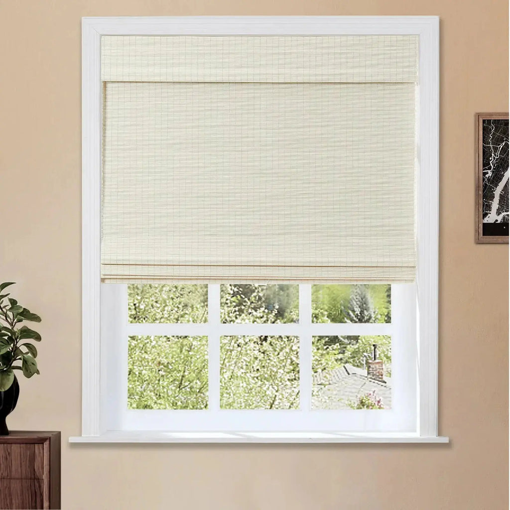 Sybil Bamboo Roman Shade Cordless