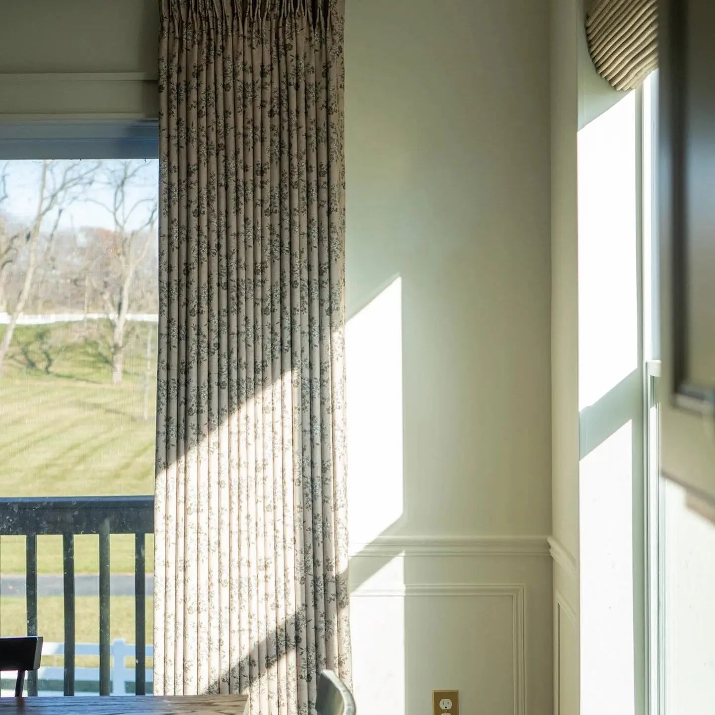 Sara Le Print Linen Drapery Pleated