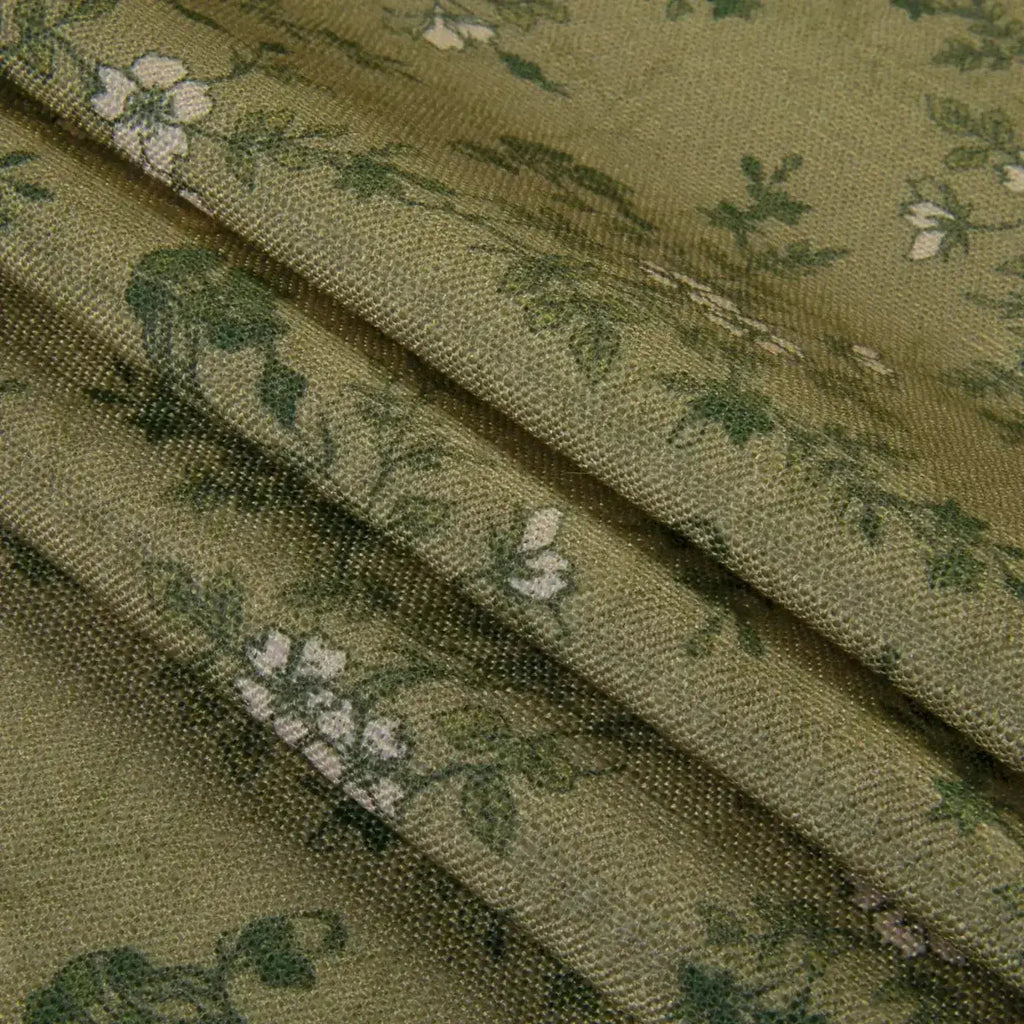 Sara Le Print Linen Drapery Pleated