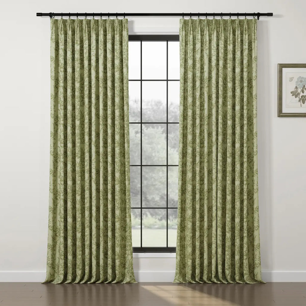 Sara Le Print Linen Drapery Pleated