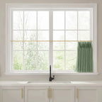Liz Linen Pleated Cafe Curtains