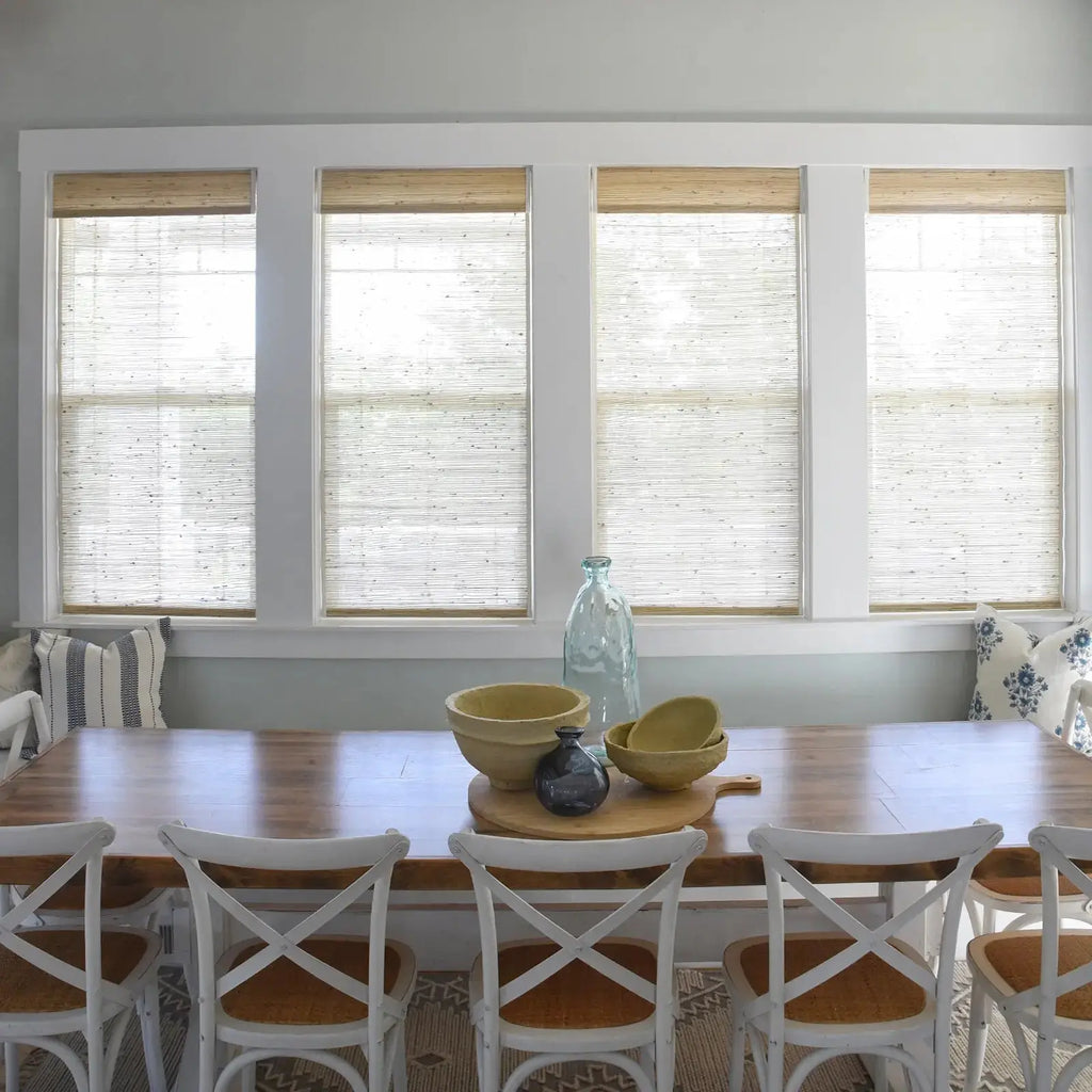 Natural Ramie Bamboo Woven Shade - Beige