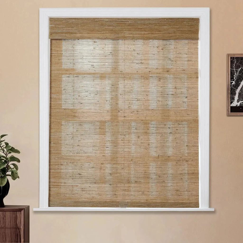 Natural Jute Bamboo Woven Shade - Bark