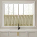 Liz Linen Pleated Cafe Curtains