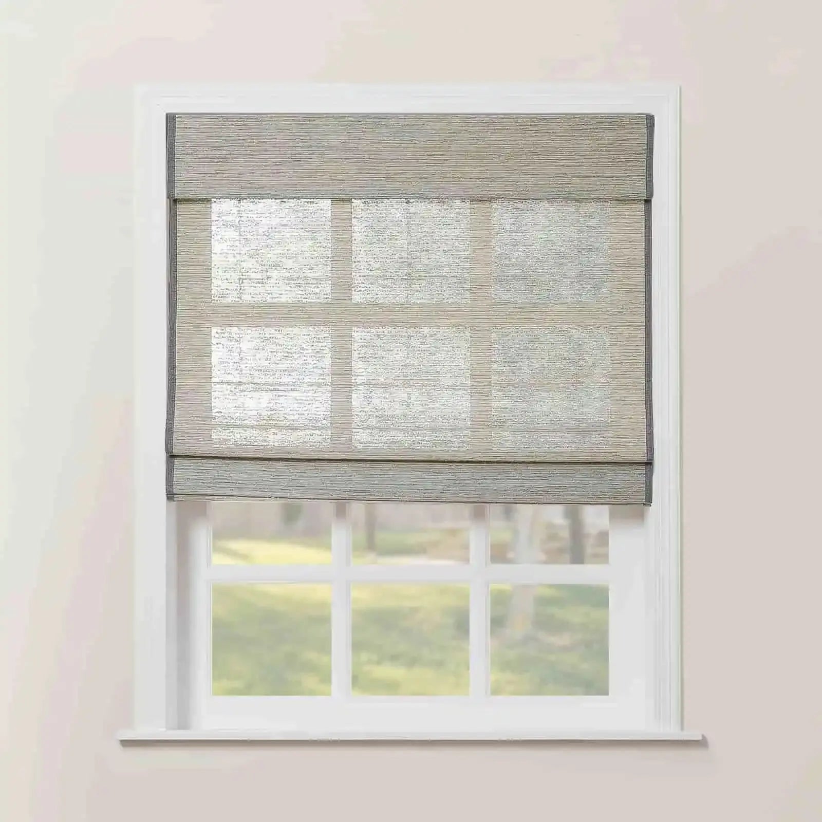 Rae Natural Ramie Flax Woven Wood Shades - Series C