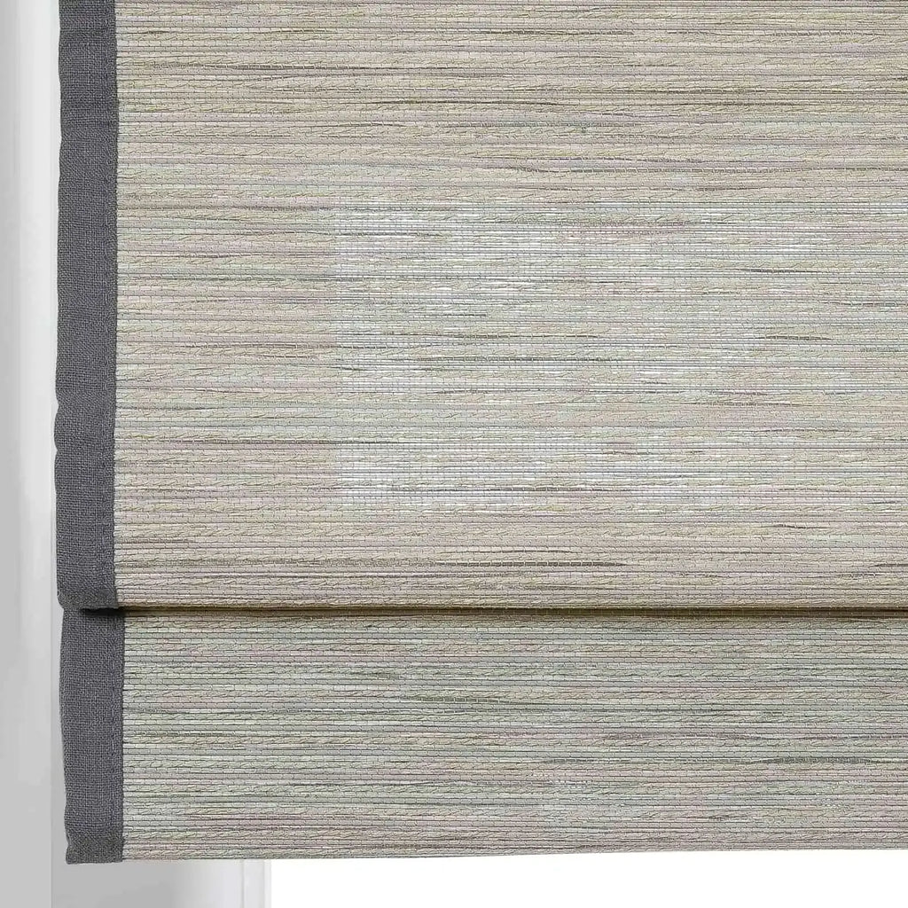 Rae Natural Ramie Flax Woven Wood Shades - Series C
