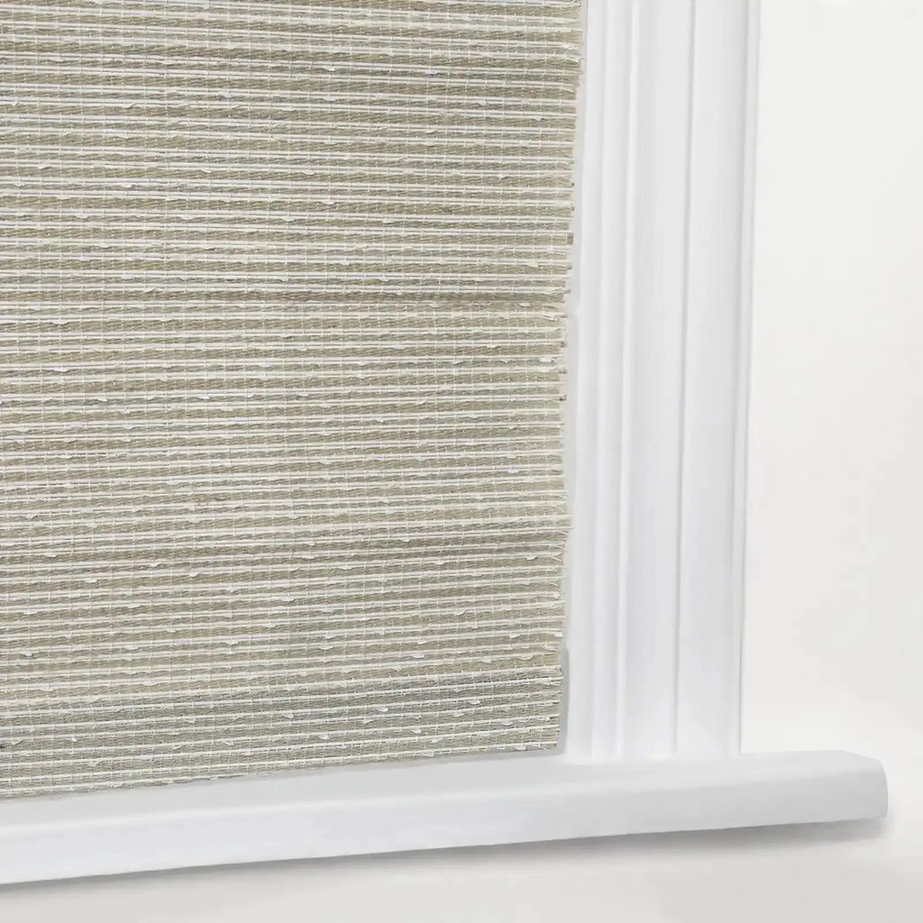 Rae Natural Ramie Flax Woven Wood Shades - Series C