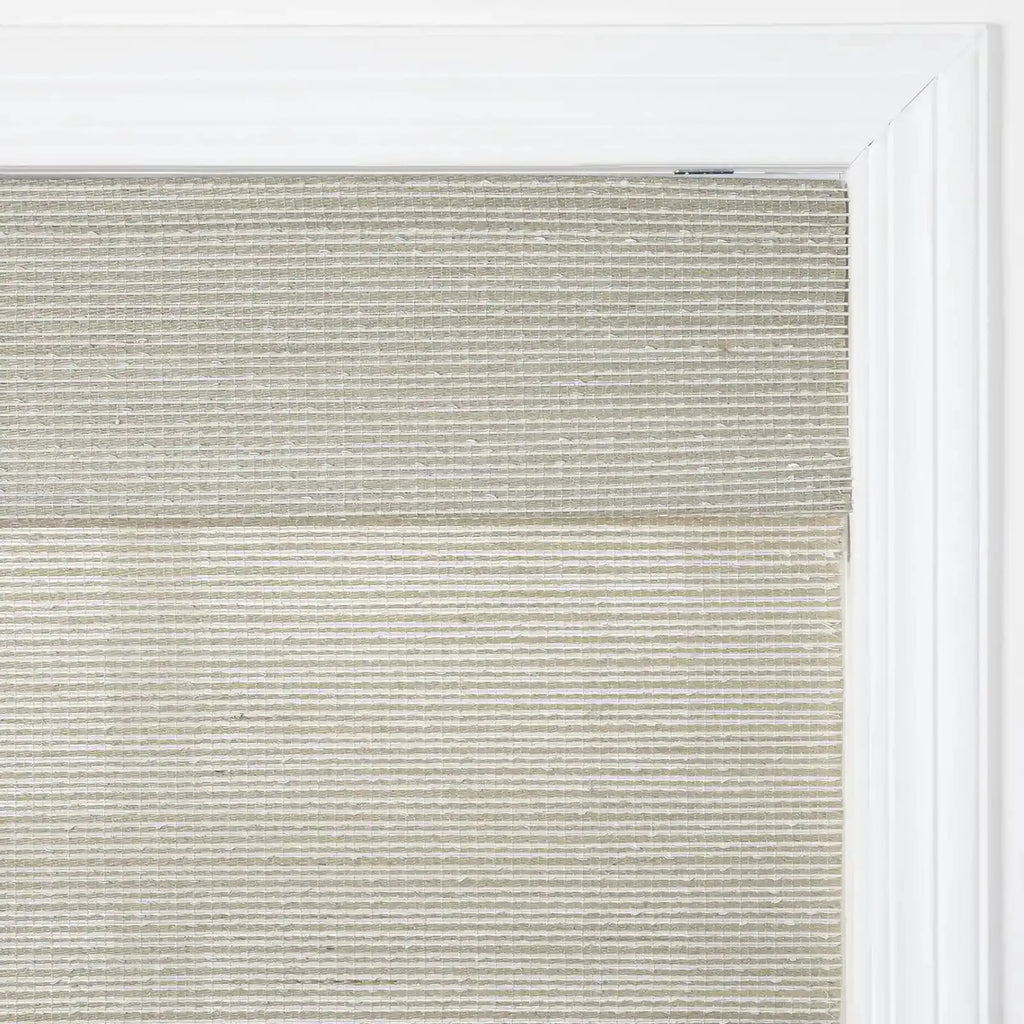 Rae Natural Ramie Flax Woven Wood Shades - Series C