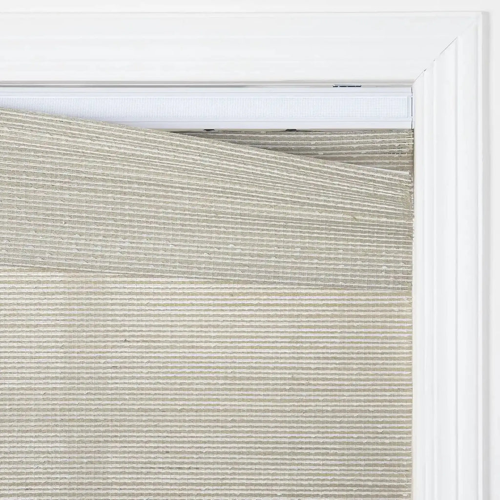 Rae Natural Ramie Flax Woven Wood Shades - Series C