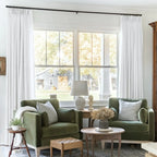 Liz Linen Pinch Pleat Ready Made Curtain with Blackout Thermal Lining