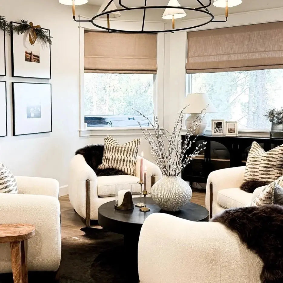 Liz Linen Roman Shade Cordless