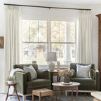 Liz Linen Pinch Pleat Ready Made Curtain with Blackout Thermal Lining