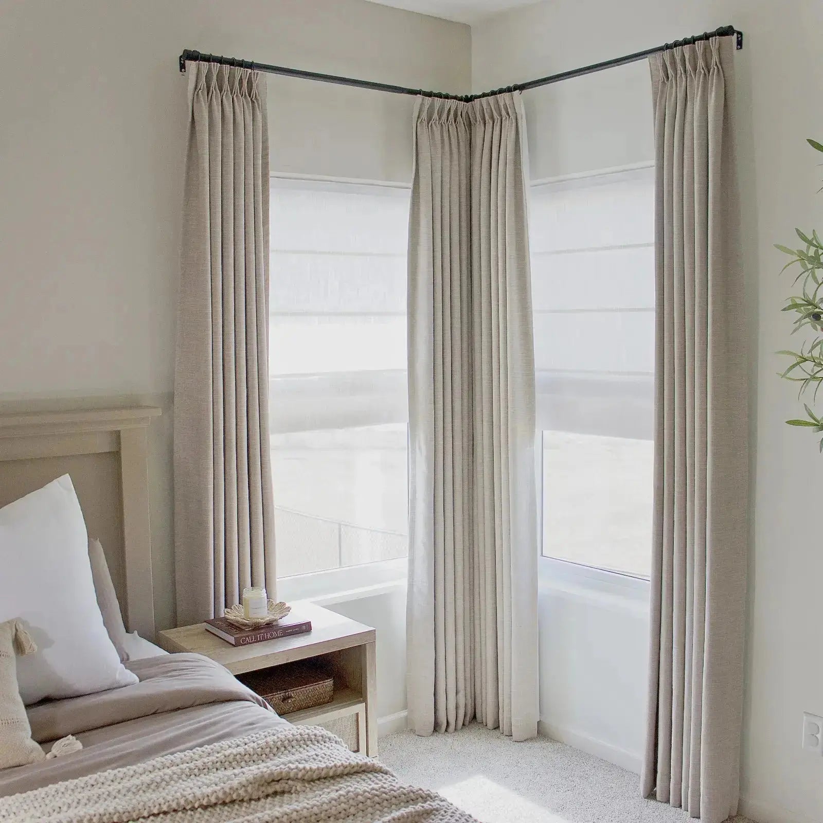 Liz Linen Roman Shade Cordless