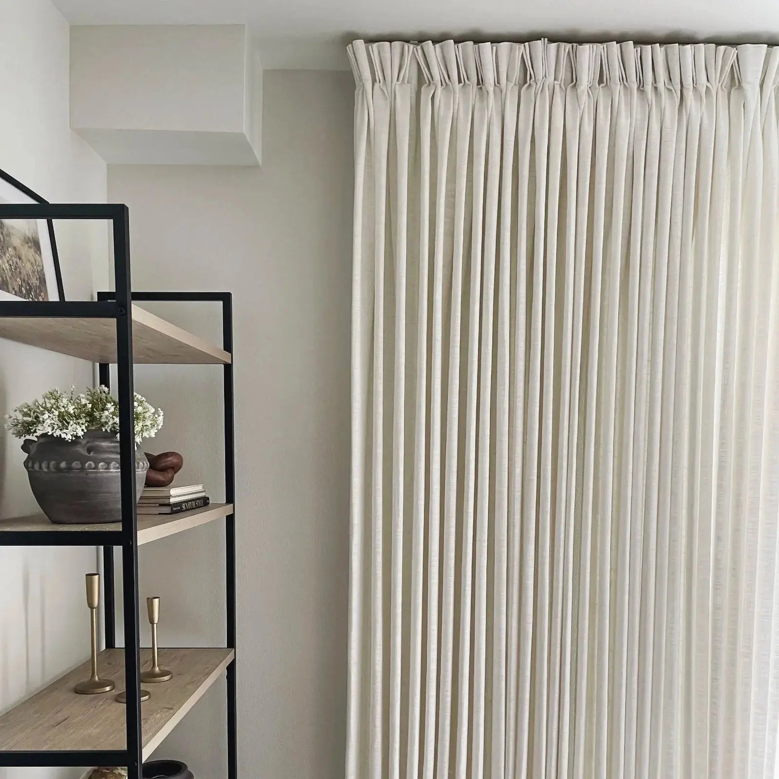 Liz Linen Drape Pleated