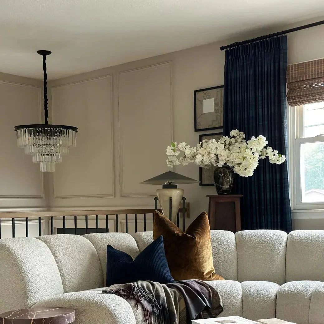 Sara Le Print Linen Drapery Pleated