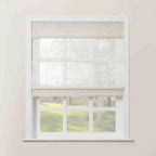 Rae Natural Ramie Flax Woven Wood Shades - Series C