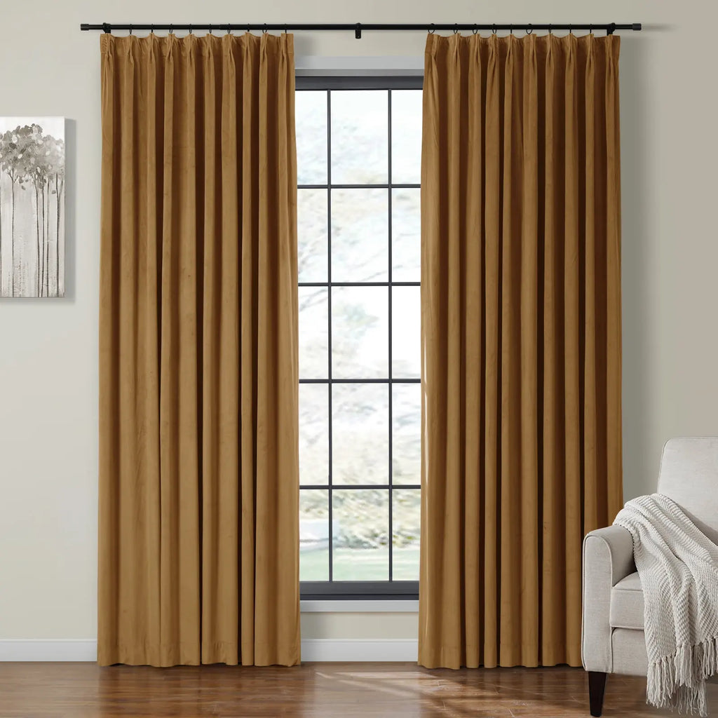 Birkin Velvet Curtain Pleated