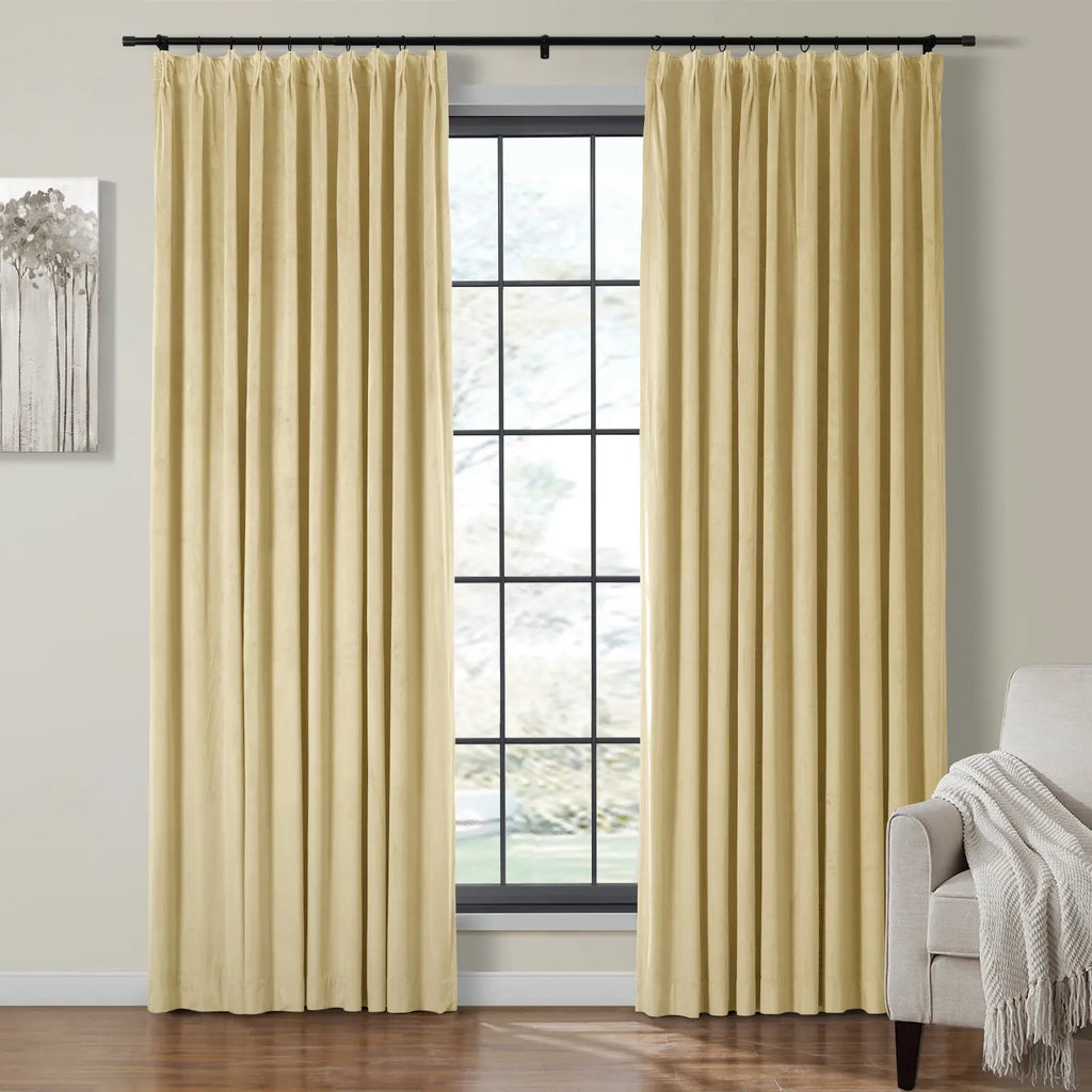 Birkin Velvet Curtain Pleated