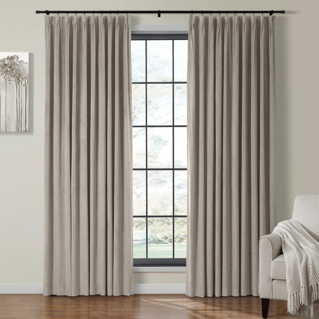 Birkin Velvet Curtain Pleated