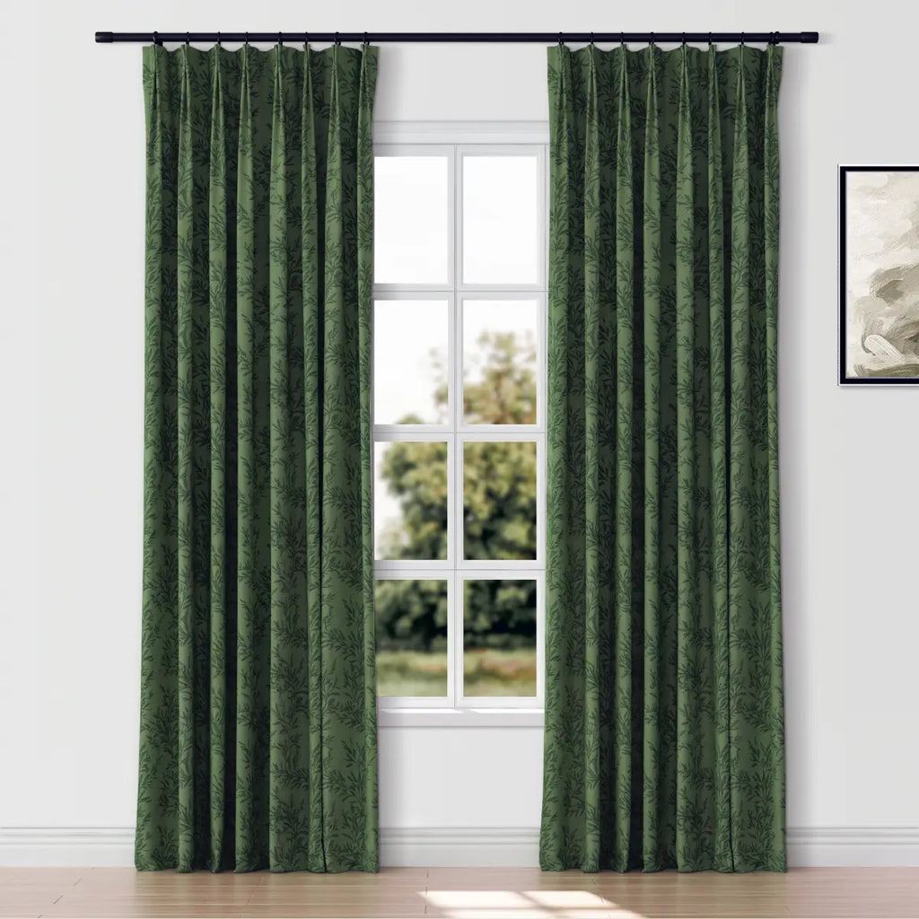 Sara Le Print Linen Drapery Pleated