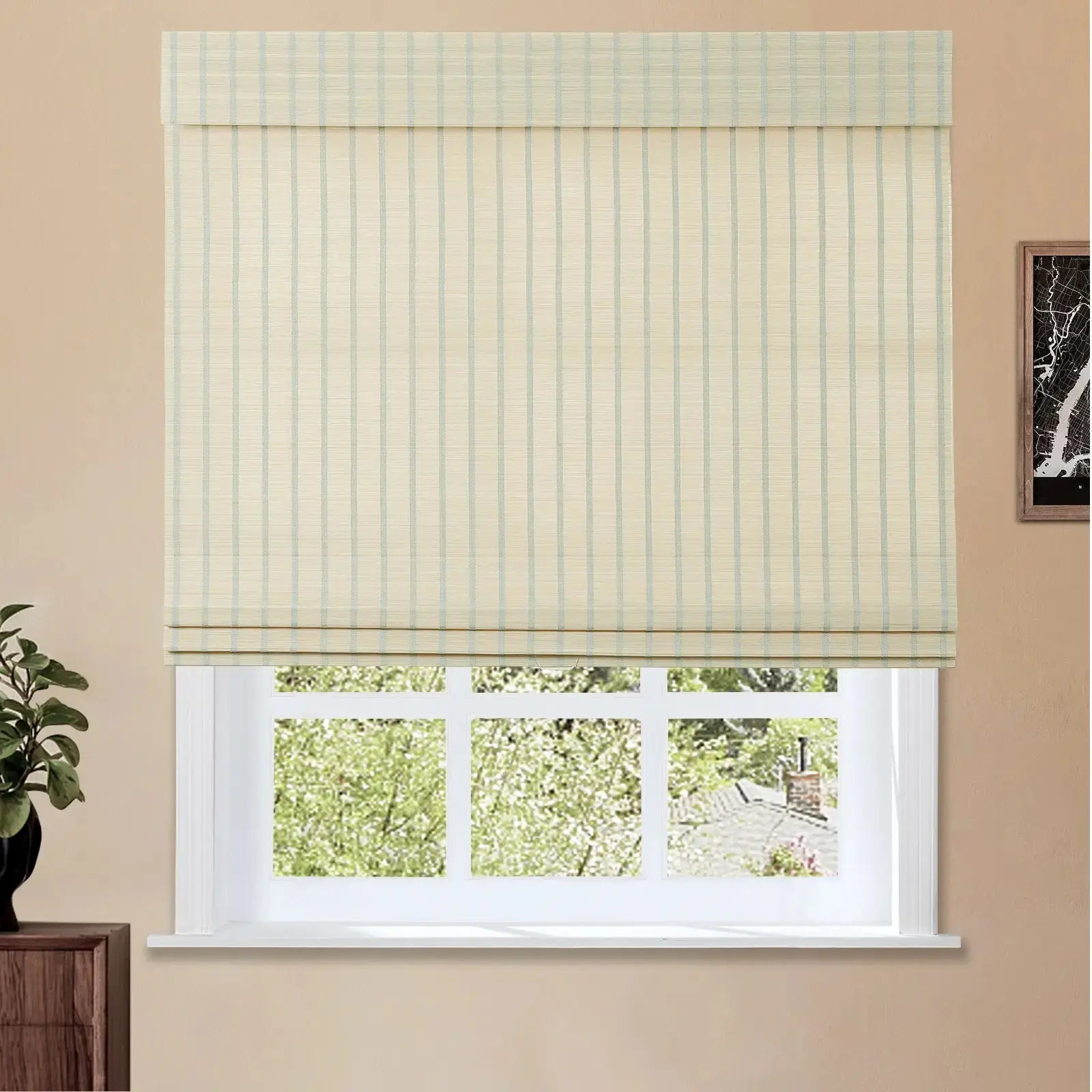 Sybil Bamboo Roman Shade Cordless