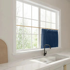 Liz Linen Pleated Cafe Curtains