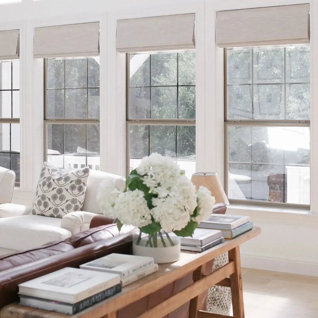 Jawara Linen Cotton Roman Shade Cordless