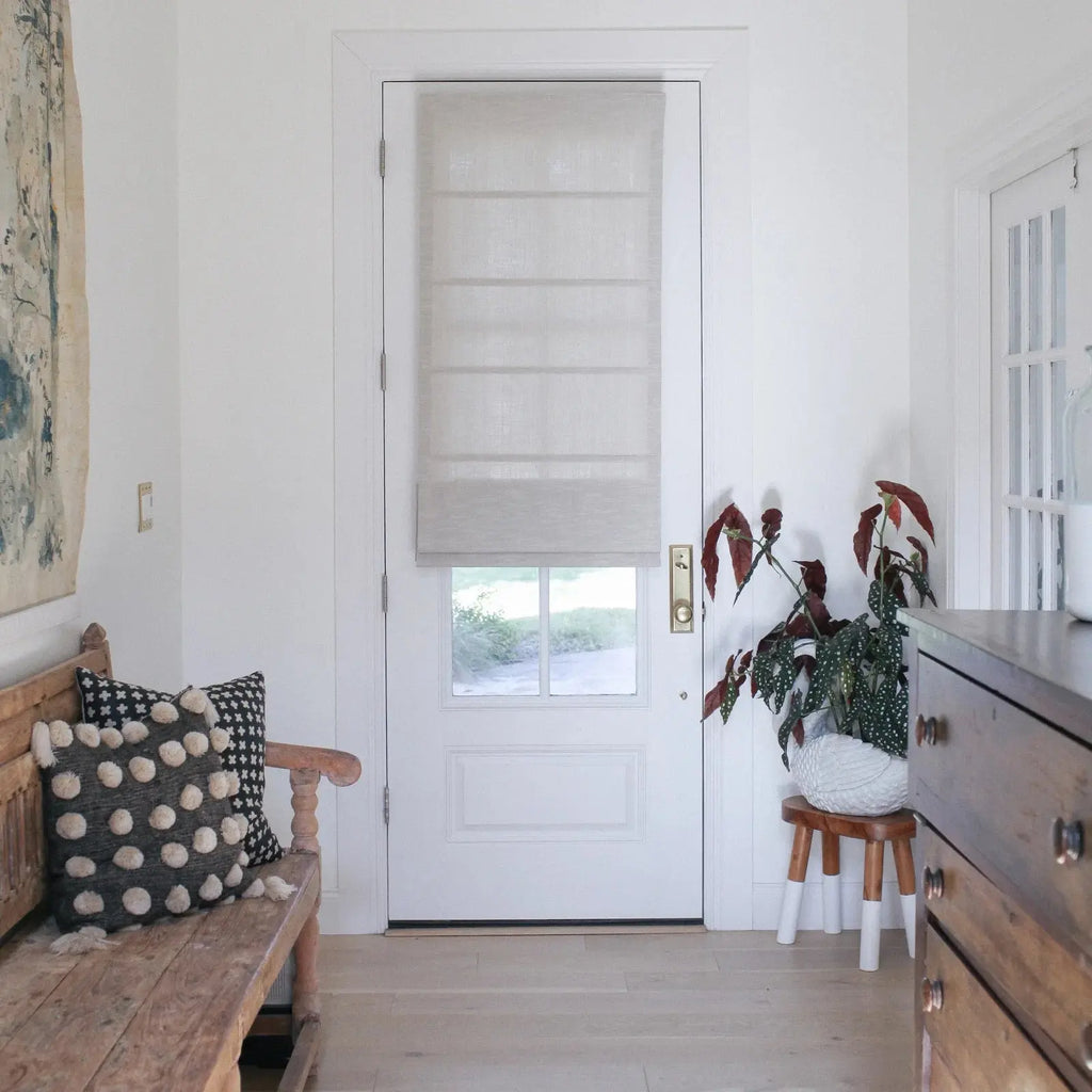 Motorized Roman Shade Cordless