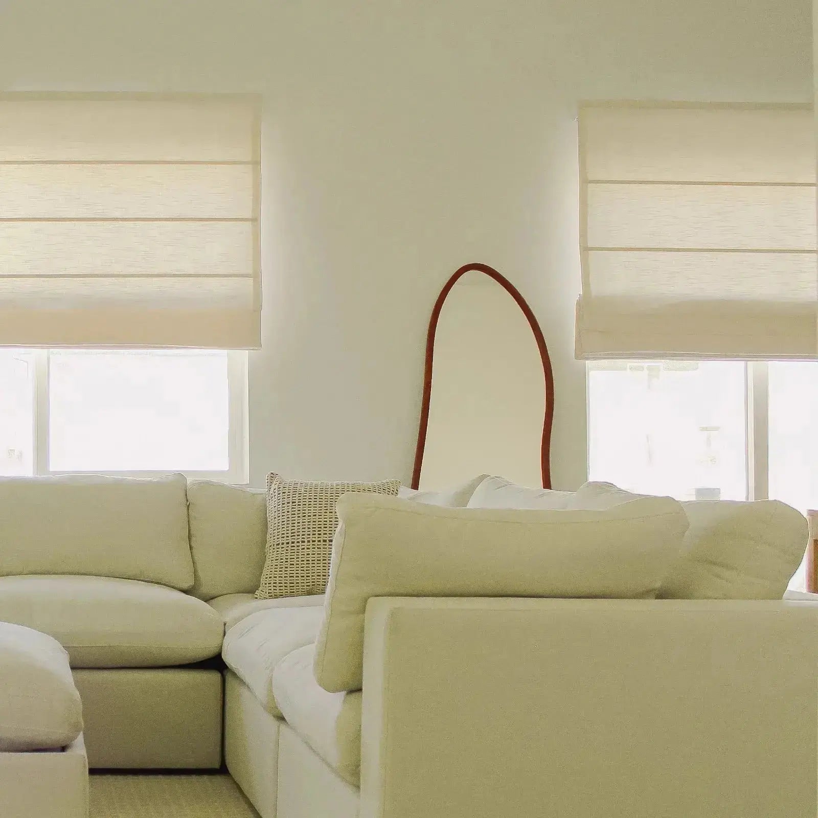 Jawara Linen Cotton Roman Shade Cordless