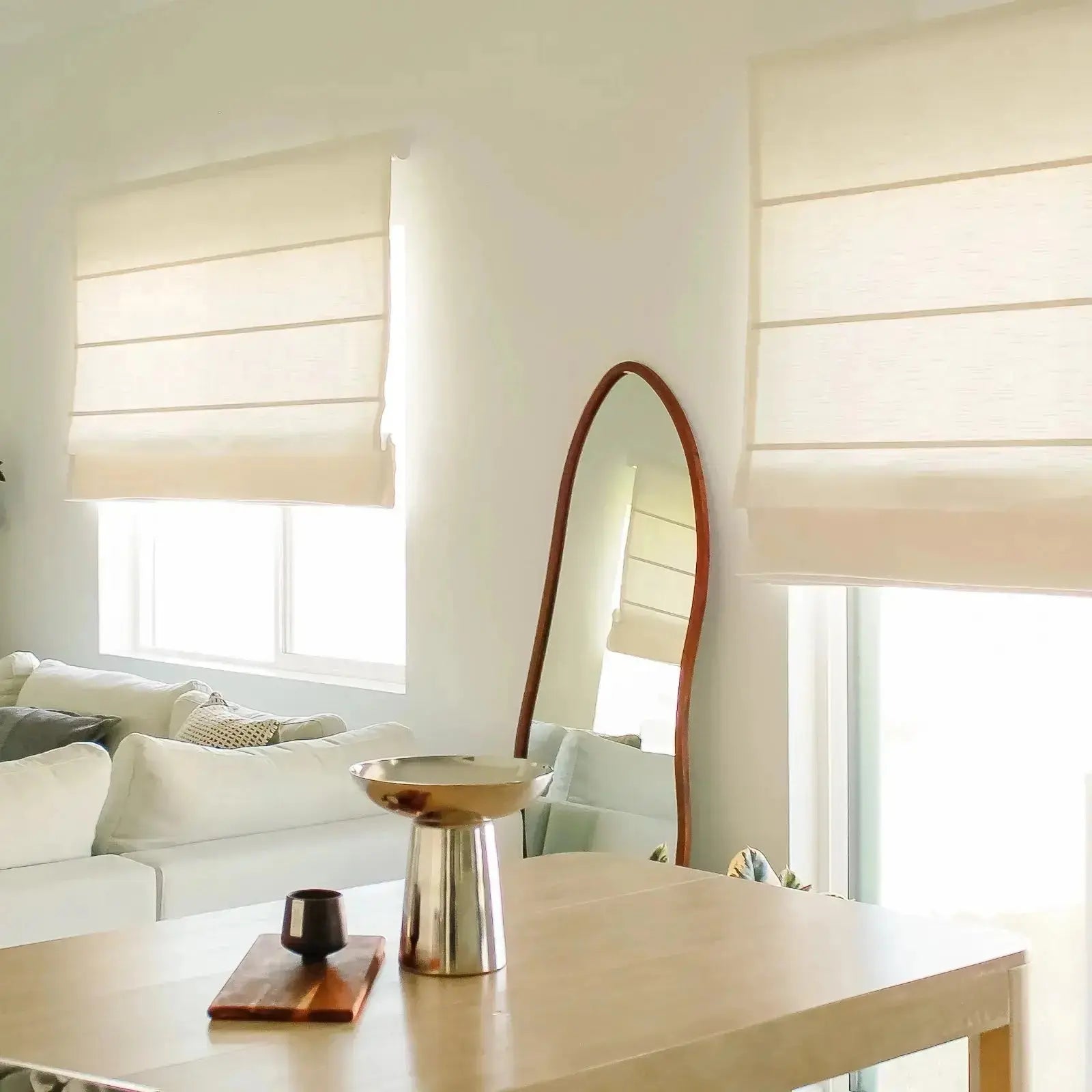 Jawara Linen Cotton Roman Shade Cordless