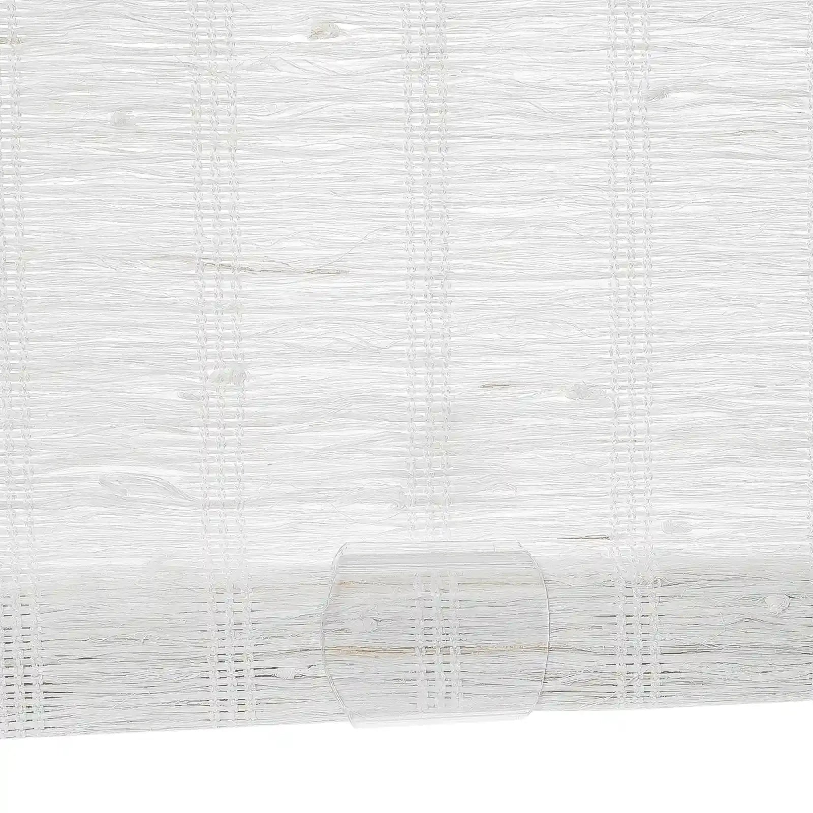 Rae Natural Ramie Flax Woven Wood Shades - Series C