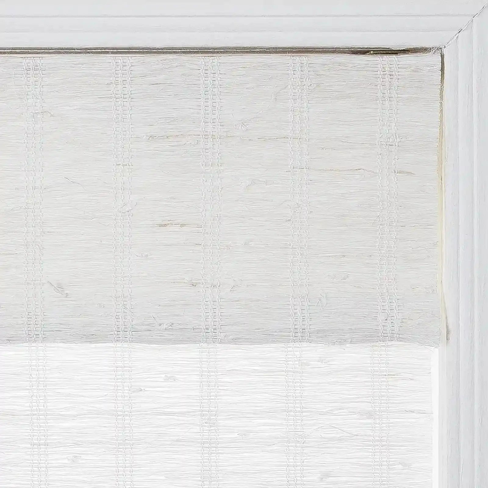 Rae Natural Ramie Flax Woven Wood Shades - Series C