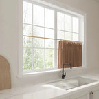 Liz Linen Pleated Cafe Curtains