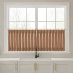 Liz Linen Pleated Cafe Curtains