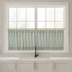 Liz Linen Pleated Cafe Curtains