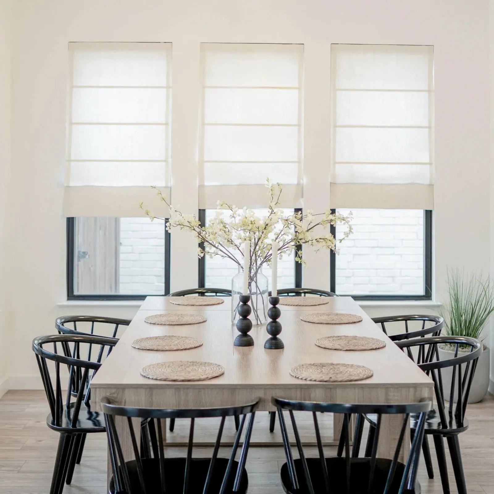 Patti Belgian Linen Roman Shade Cordless