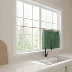 Liz Linen Pleated Cafe Curtains